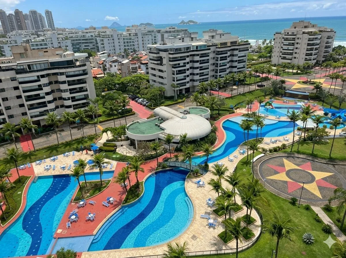 Apartamentos com 2 quartos a venda Condomínio Waterways, 110m2, Barra da Tijuca, Avenida Lucio Costa - imagem 3